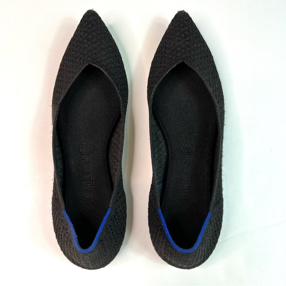 Rothy's The Point Retired Honeycomb Flats in Black Size 11 - Picture 12 of 13